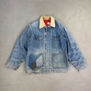 Vintage 1970s Big Mac Union Made Distressed Chore Jacket Fits Men's L